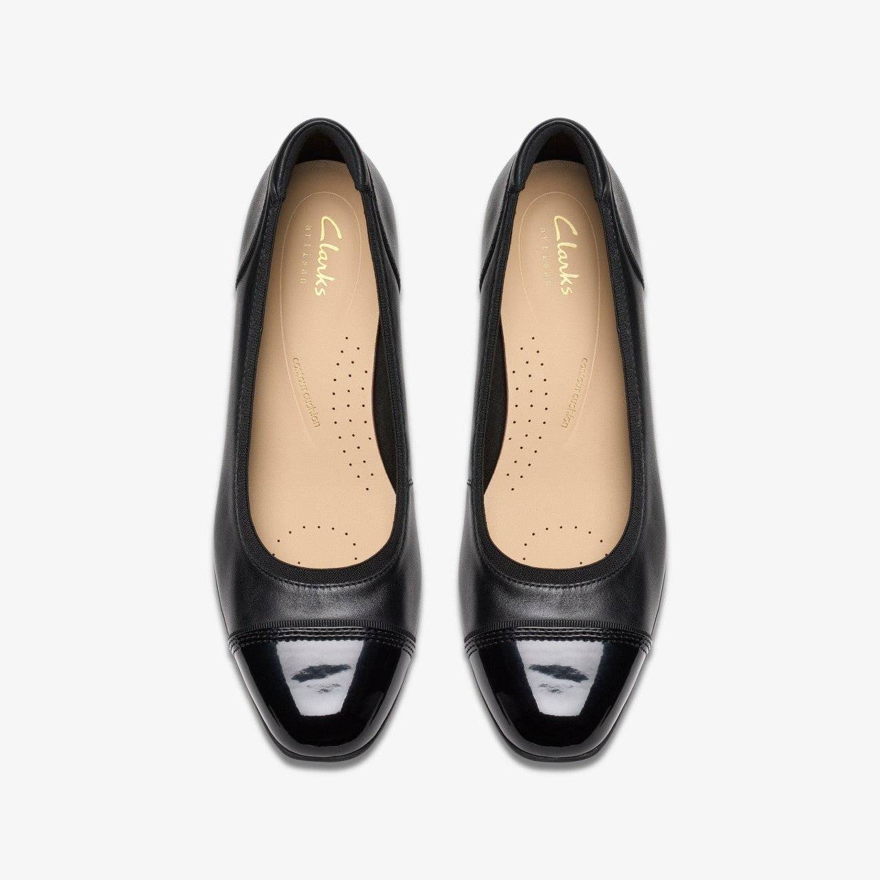 Krystine May Black Leather Clarks Women