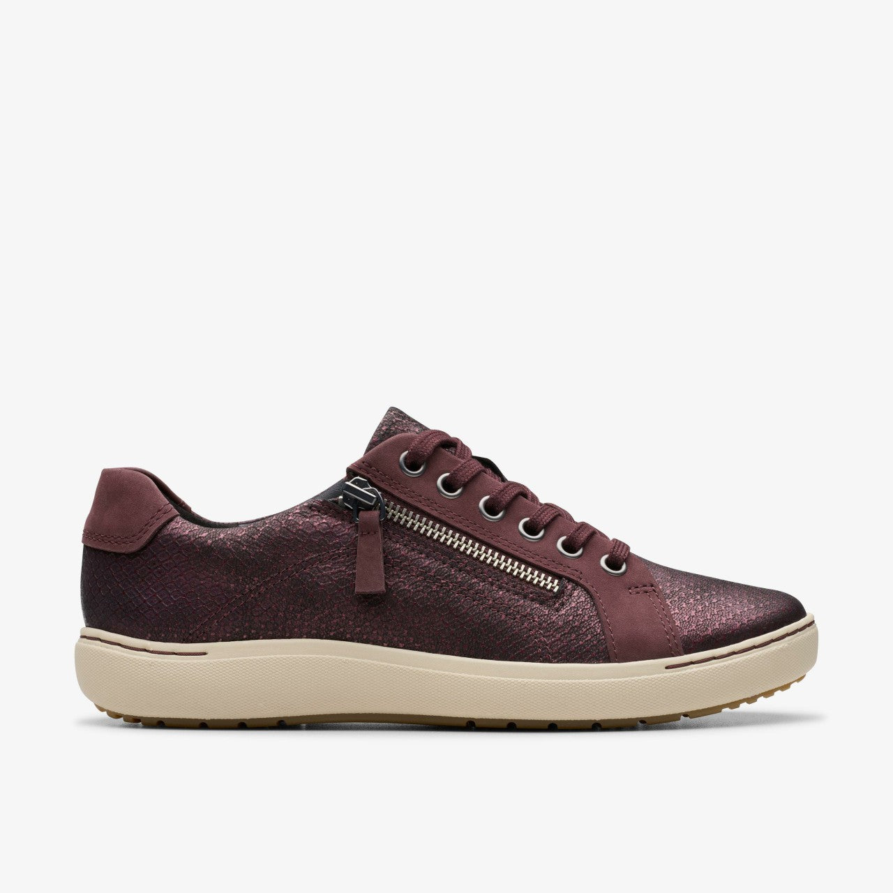 Nalle Lace Wine Interest Leather Clarks Women