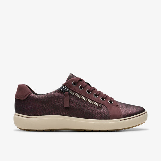 Nalle Lace Wine Interest Leather Clarks Women