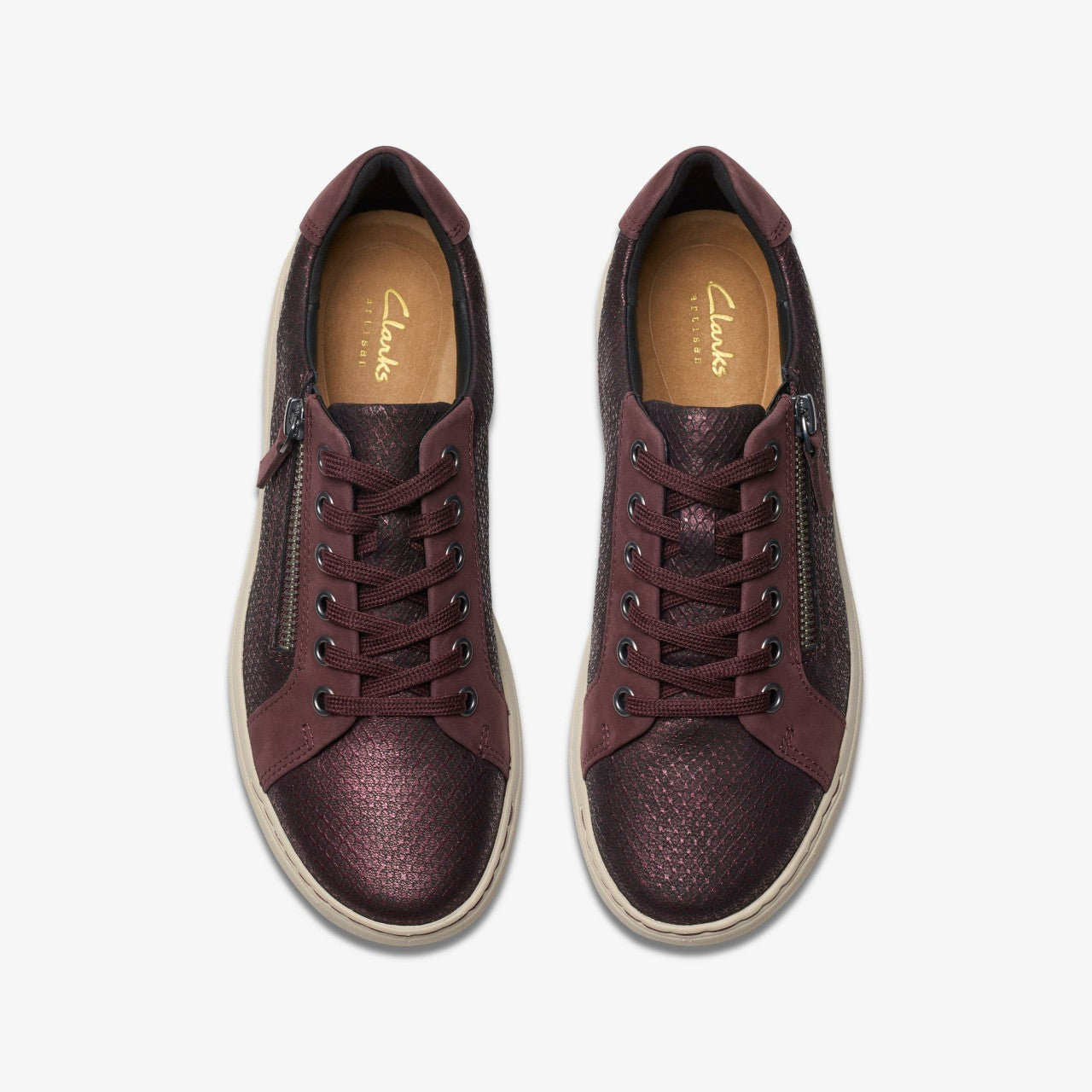 Nalle Lace Wine Interest Leather Clarks Women