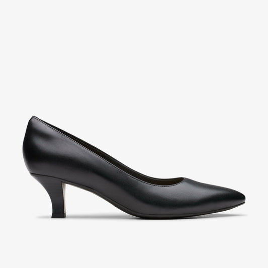 Kepley Vine Black Leather Clarks Women