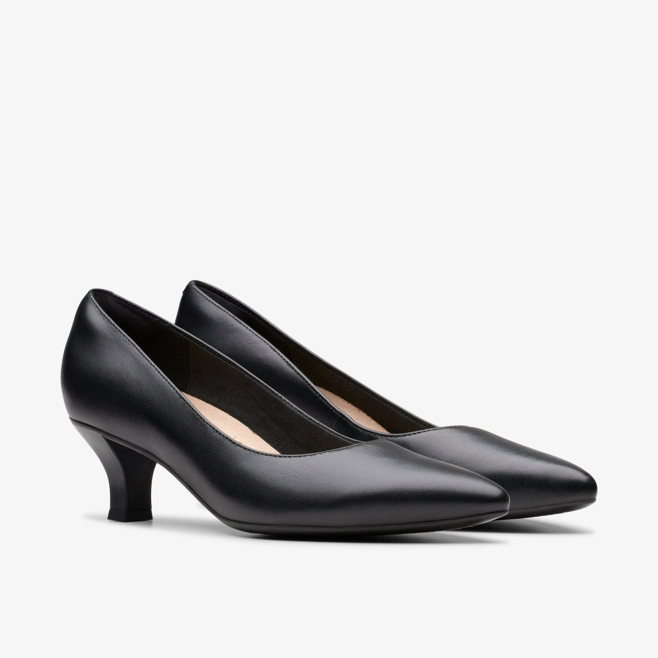 Kepley Vine Black Leather Clarks Women