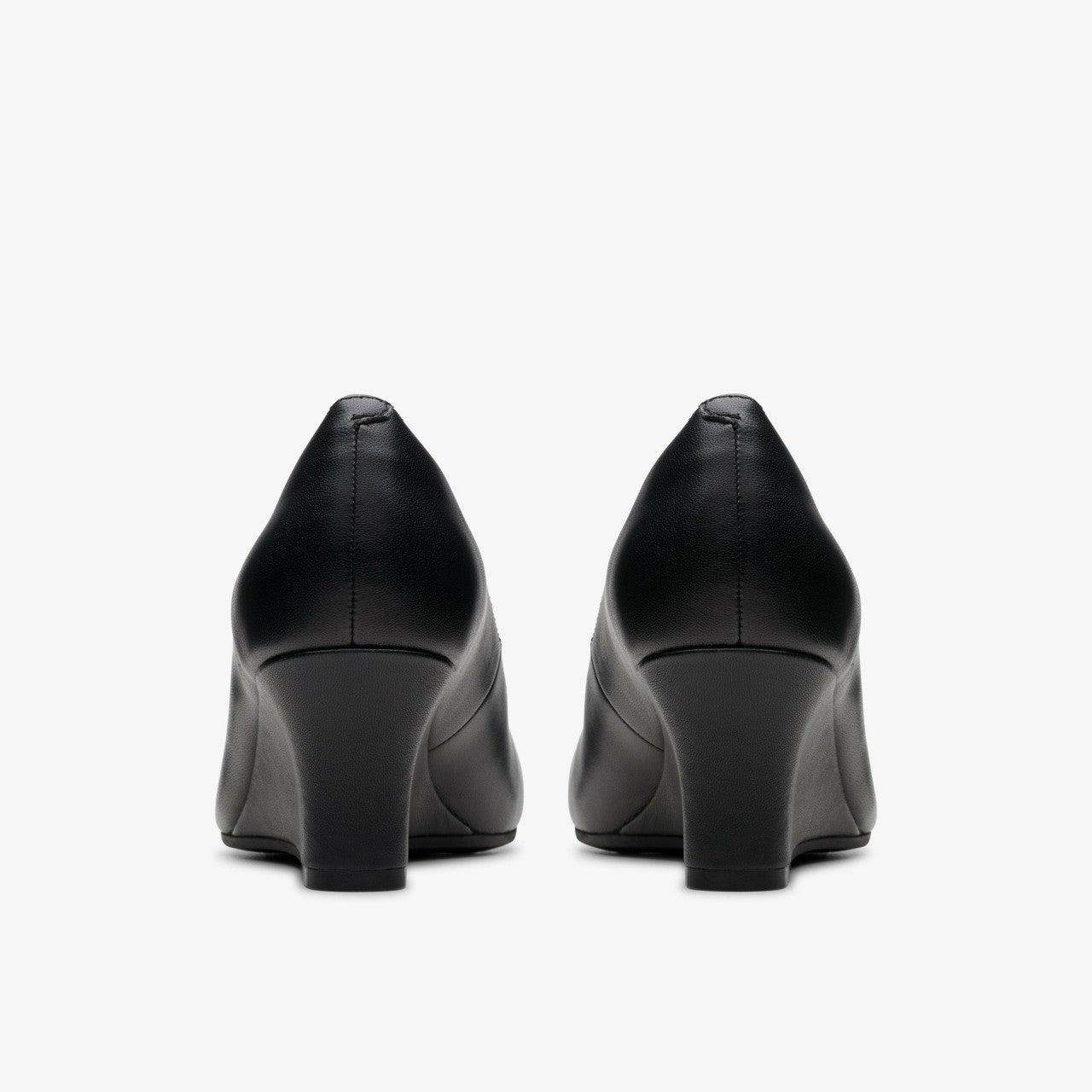 Olivette Pearl Black Leather Clarks Women