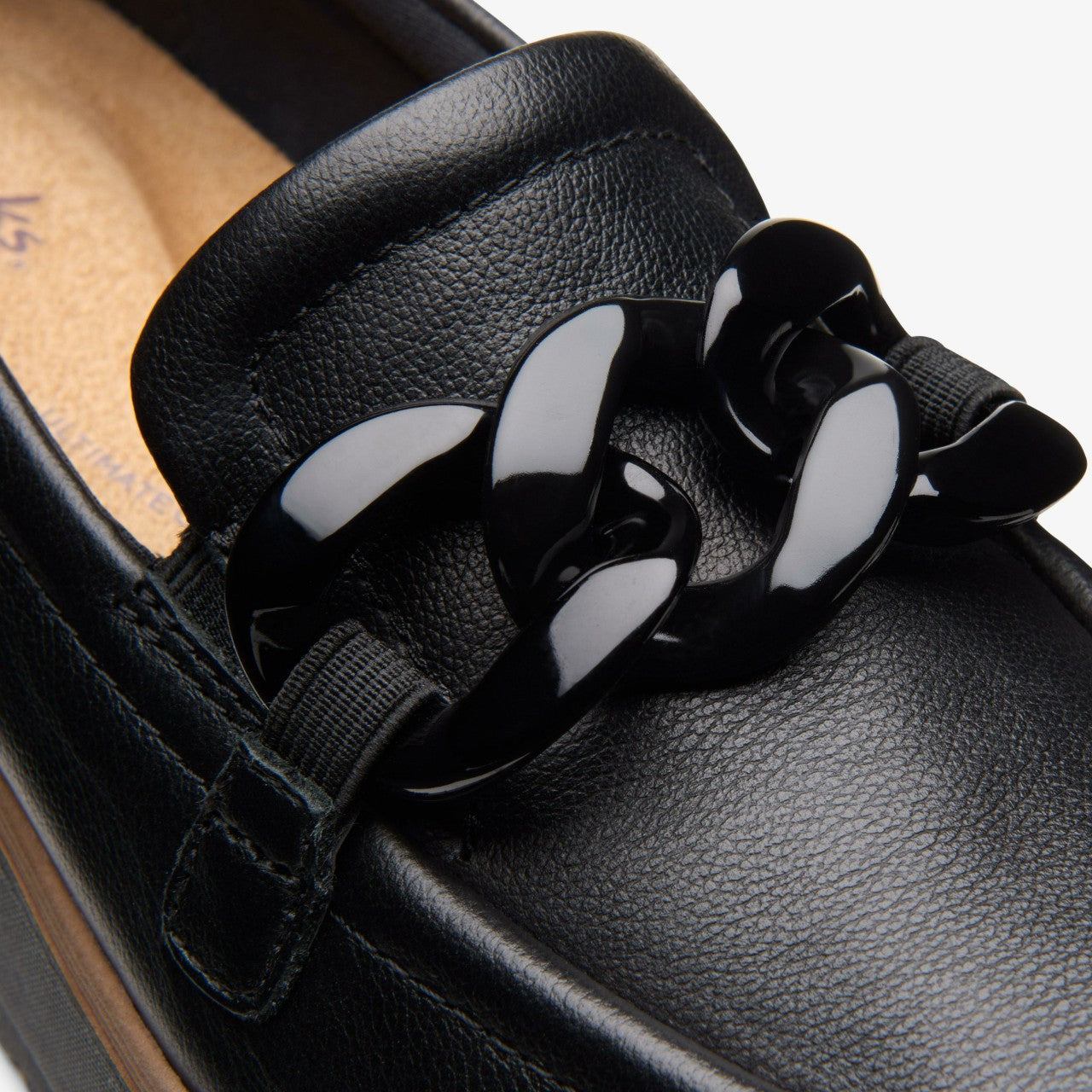 Zylah May Black Leather Clarks Women