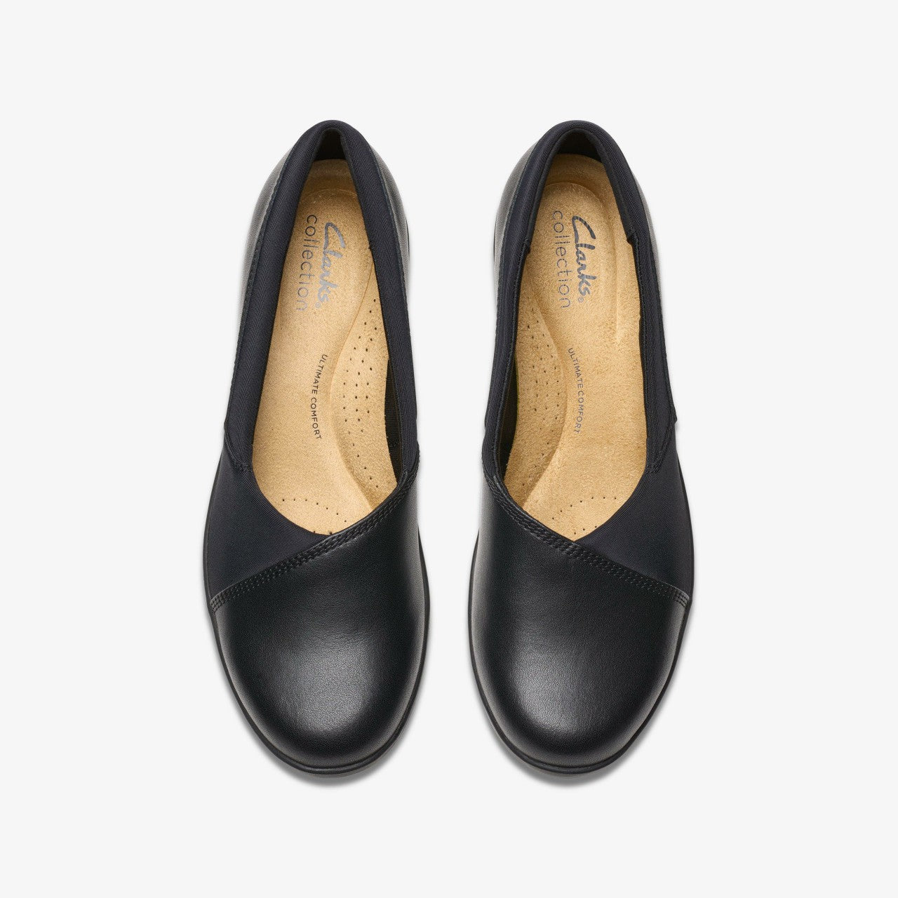 Suttyn Walk Black Leather Clarks Women