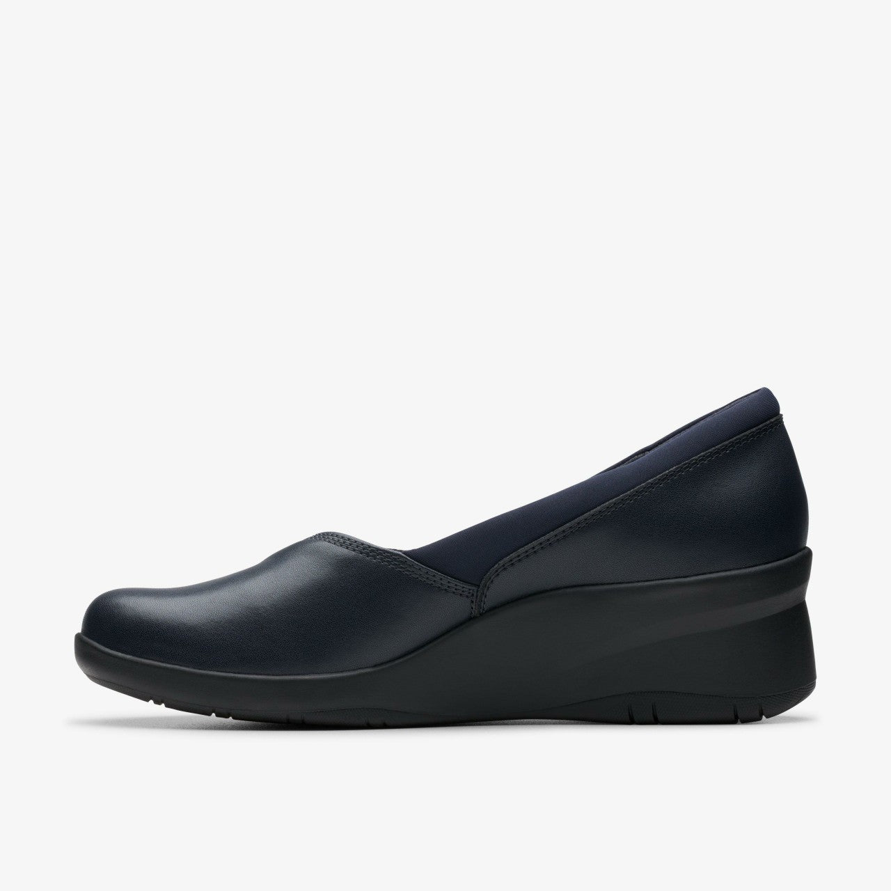 Suttyn Walk Navy Leather Clarks Women