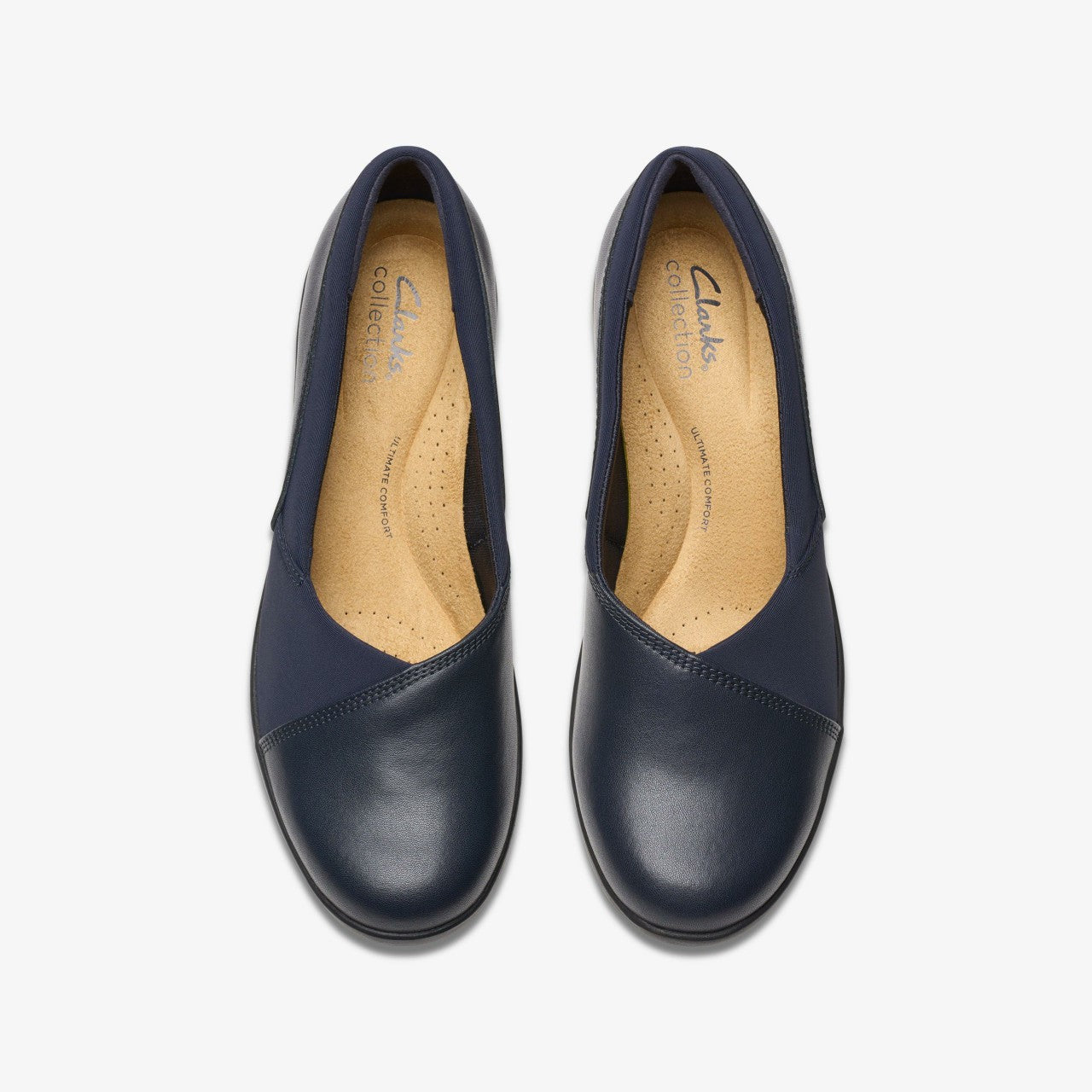 Suttyn Walk Navy Leather Clarks Women