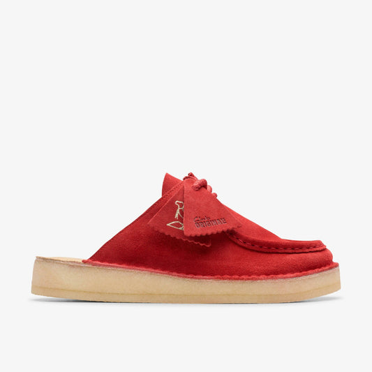 Desert Nomad Mule Red Suede Clarks Women
