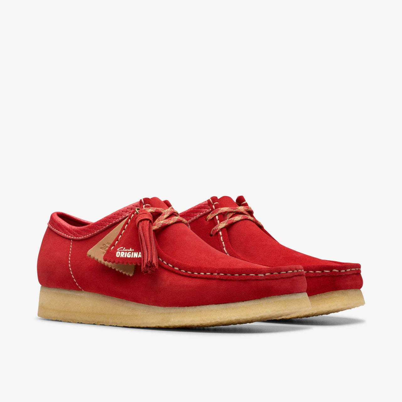 Wallabee Red Suede Clarks Men