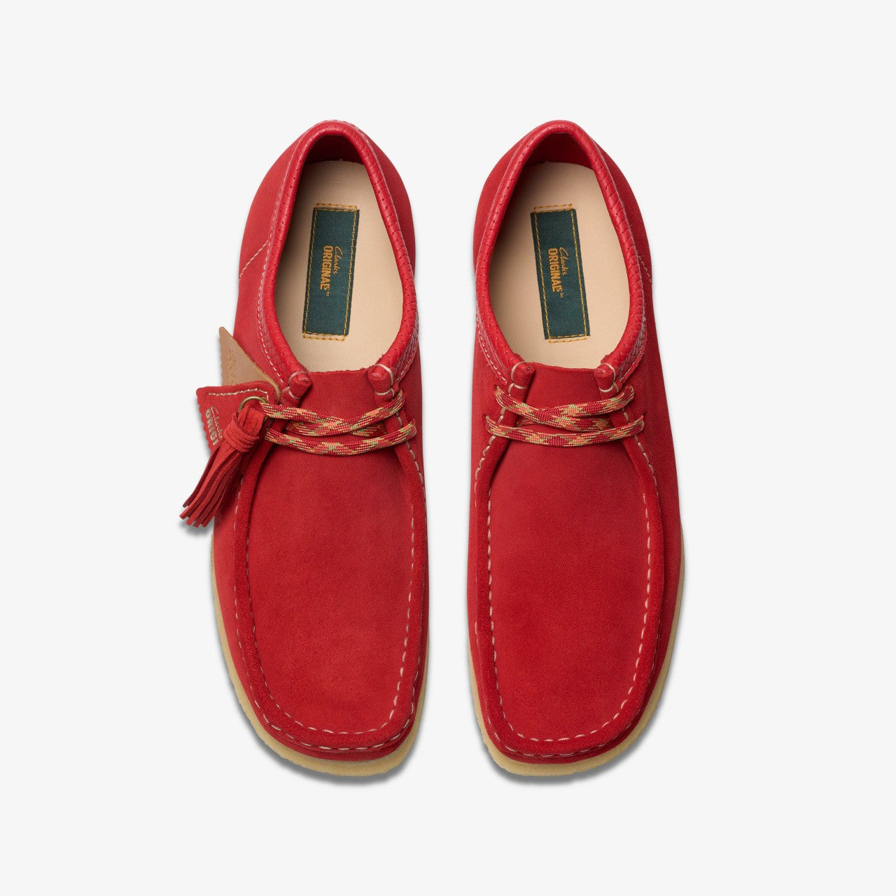 Wallabee Red Suede Clarks Men
