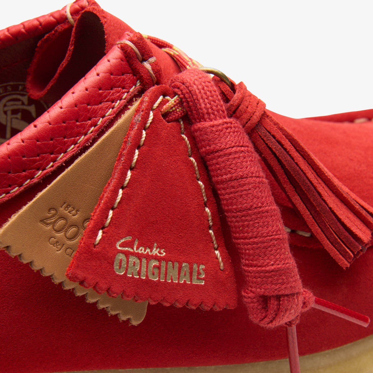 Wallabee Red Suede Clarks Men