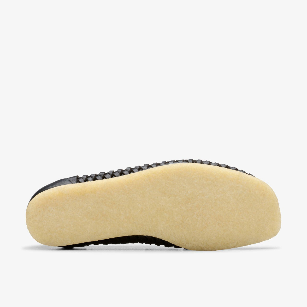 Wallabee Penny Weave Black Leather Clarks Men