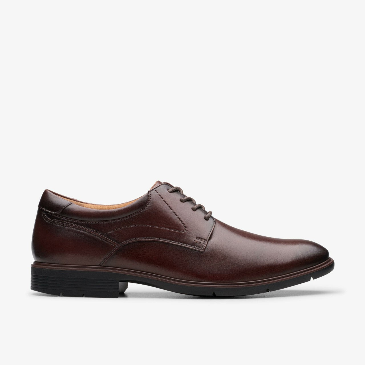 Eldredge Plain Dark Brown Leather Clarks Men