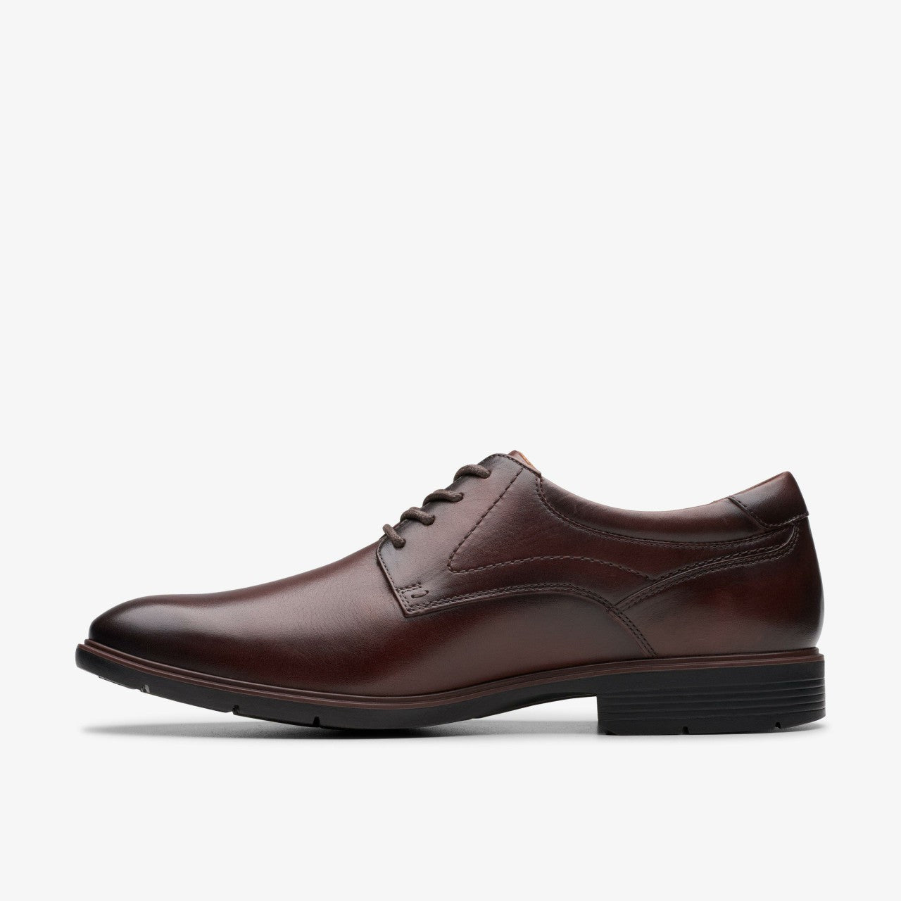 Eldredge Plain Dark Brown Leather Clarks Men