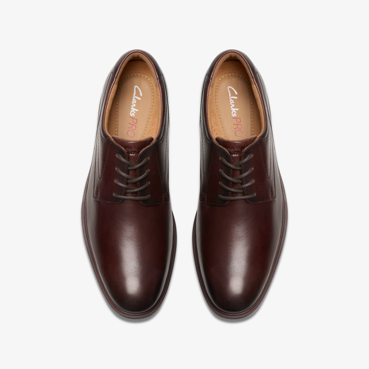 Eldredge Plain Dark Brown Leather Clarks Men
