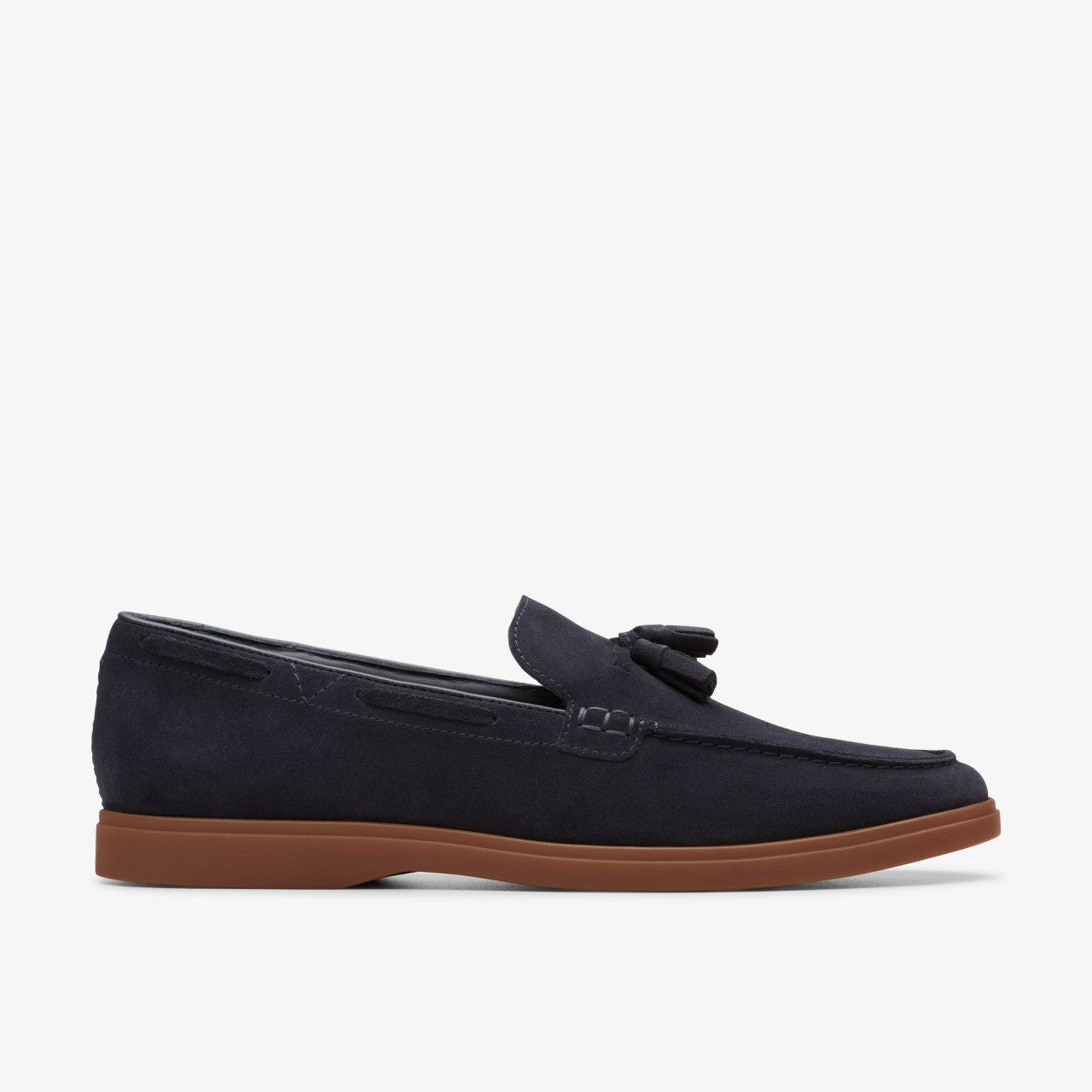 Torford Tassel Navy Suede Clarks Men