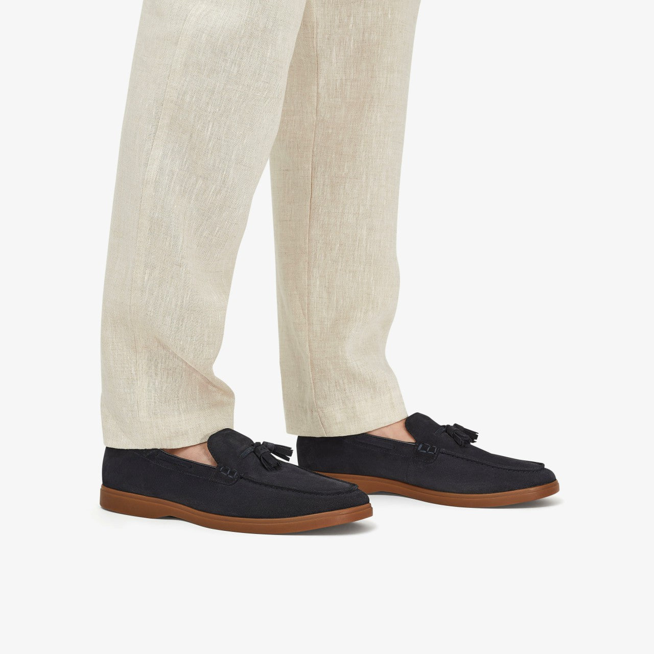 Torford Tassel Navy Suede Clarks Men