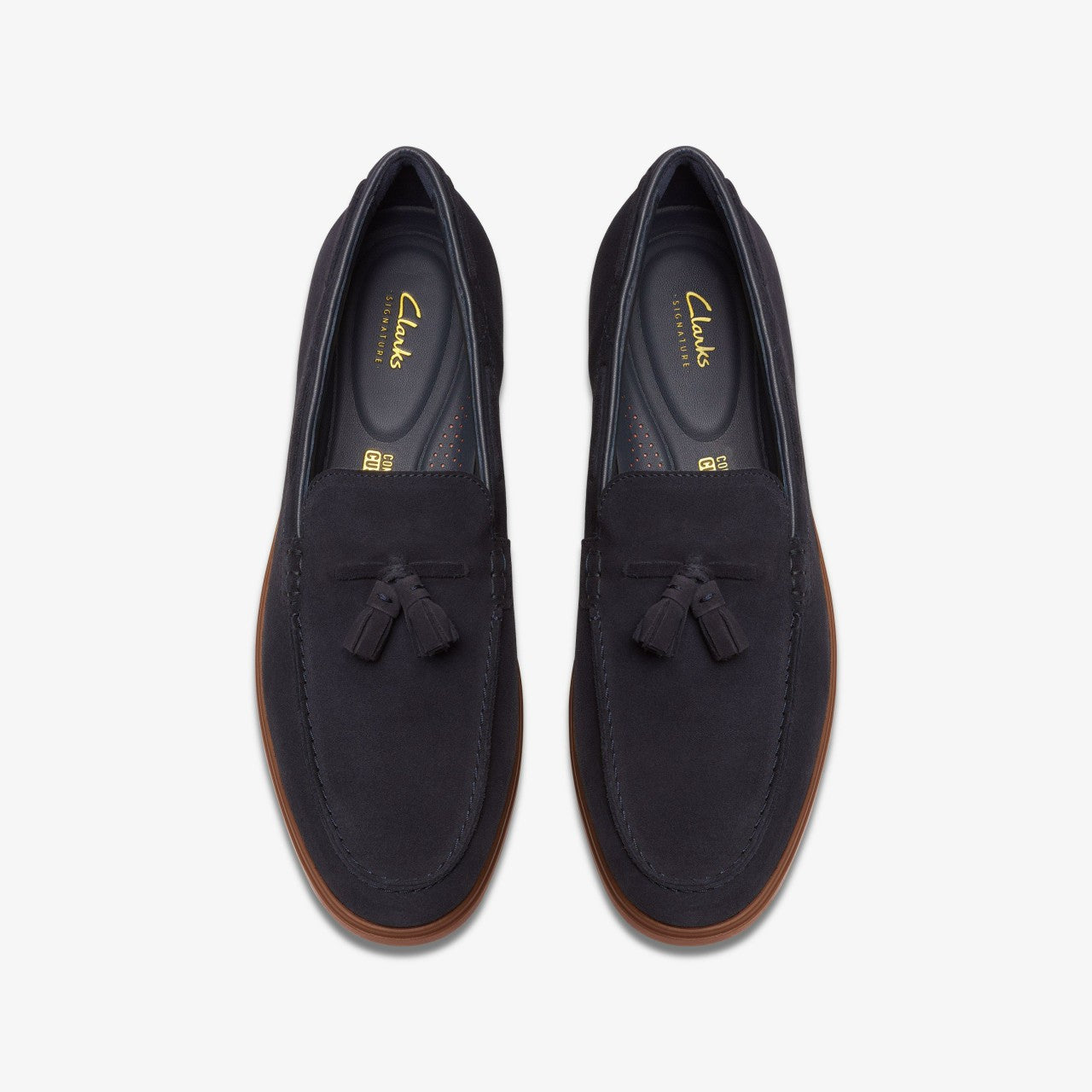 Torford Tassel Navy Suede Clarks Men