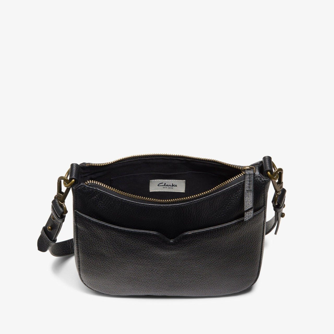 Topsham Willow Black Leather Clarks Women