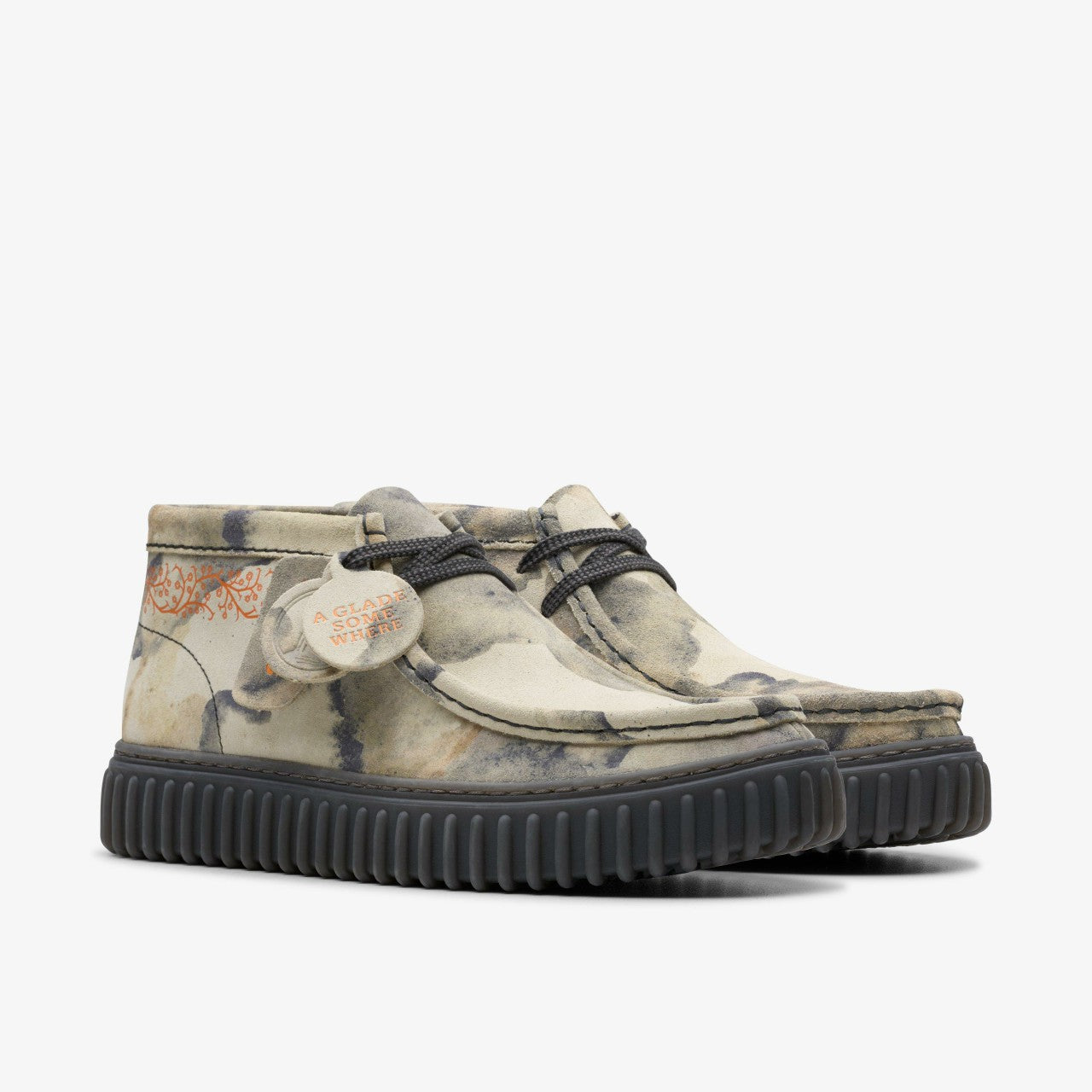 Torhill Tor Off White Camoflage Clarks Men