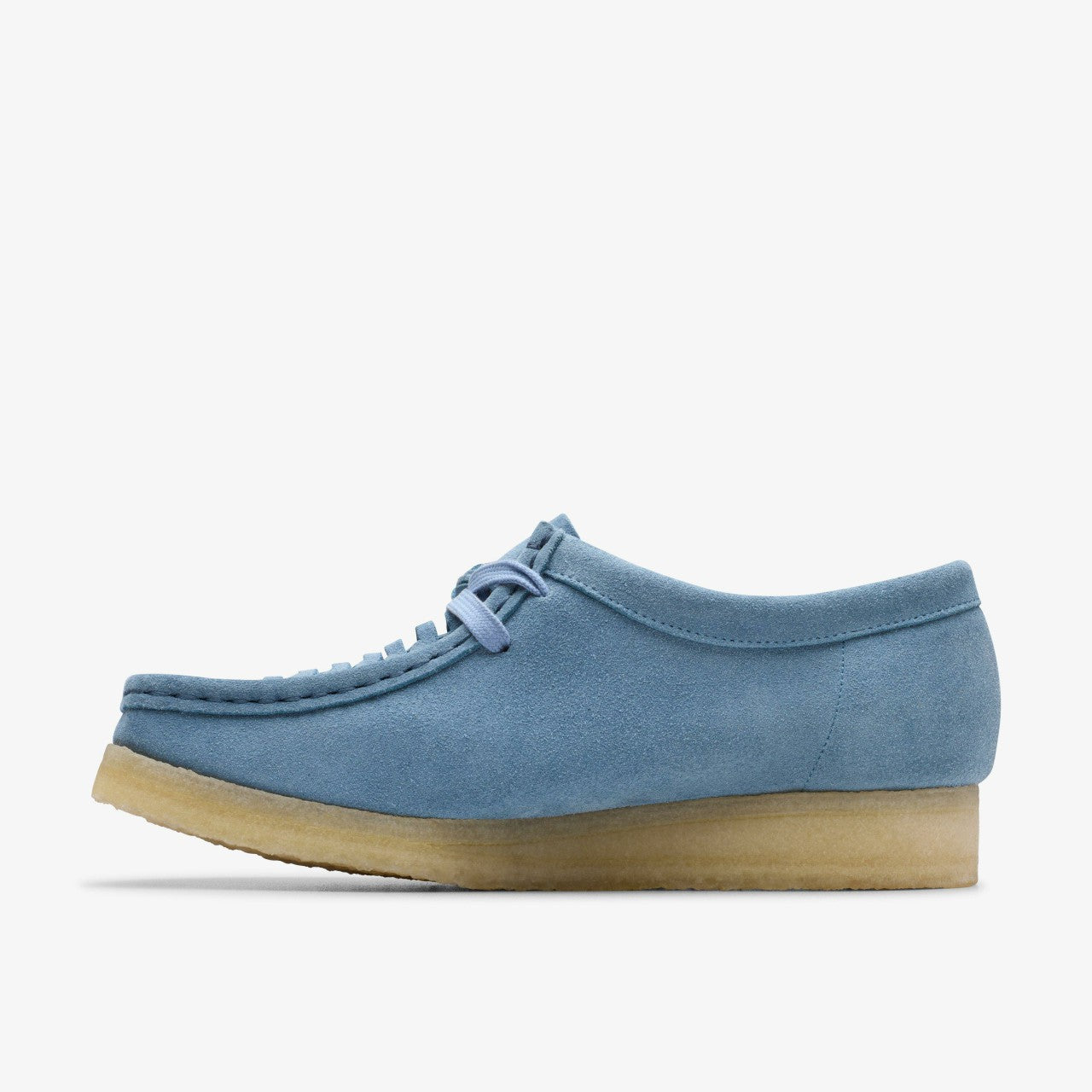 Wallabee Weave Powder Blue Suede Clarks Women