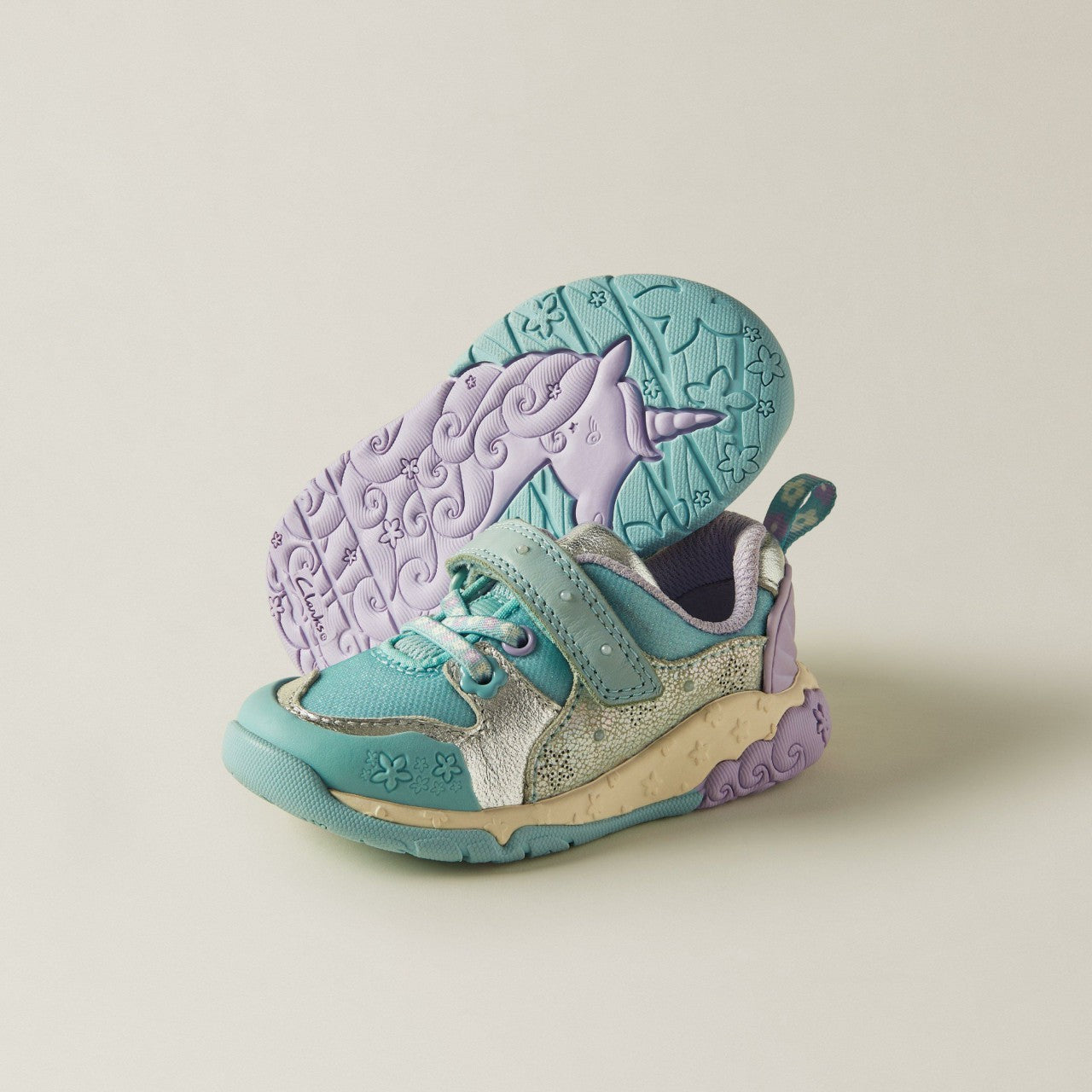 Tidal Shell Toddler Light Blue Combination Clarks Kids