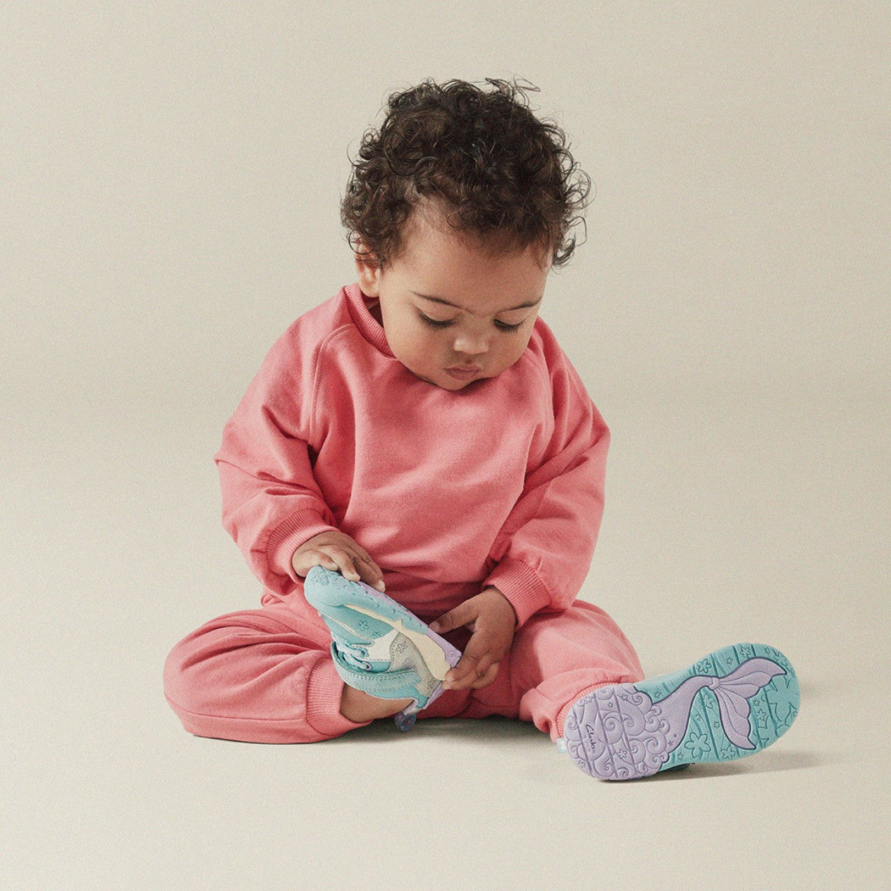 Tidal Shell Toddler Light Blue Combination Clarks Kids