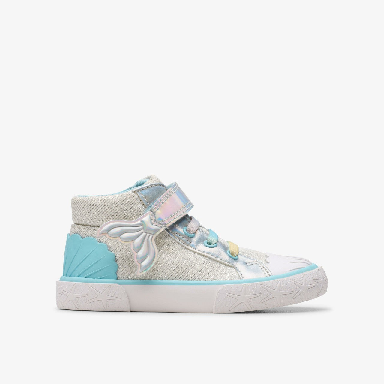 Foxing Wish Hi Toddler Silver Fabric Clarks Kids