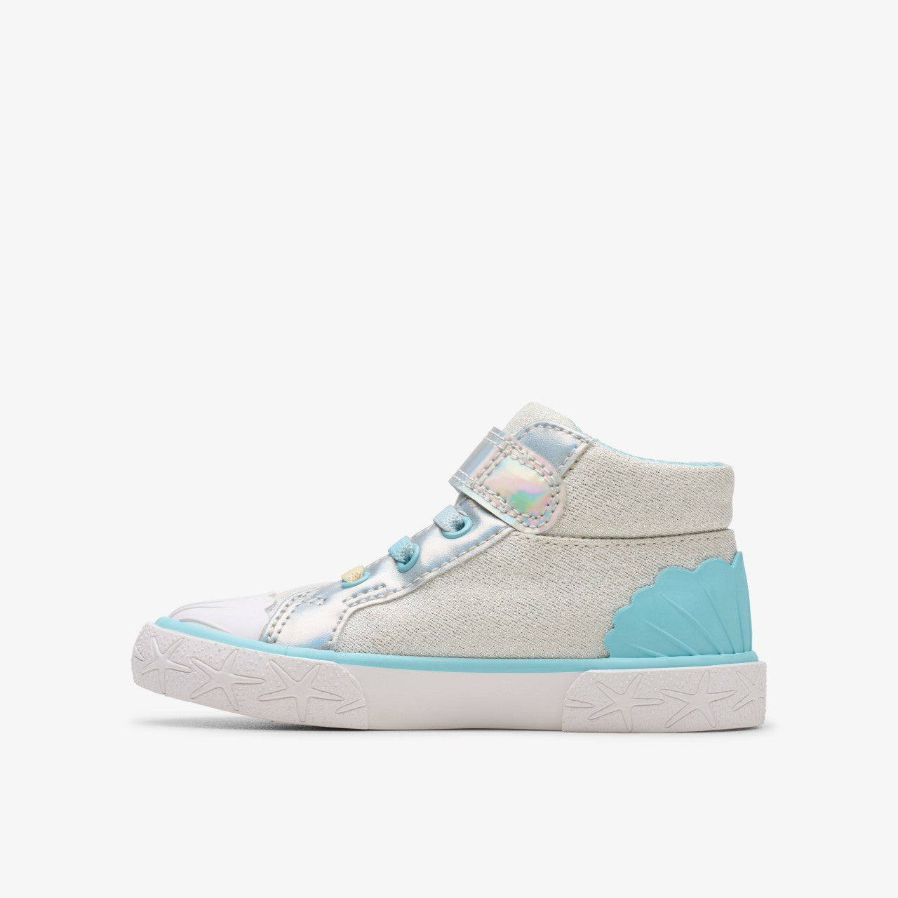 Foxing Wish Hi Toddler Silver Fabric Clarks Kids