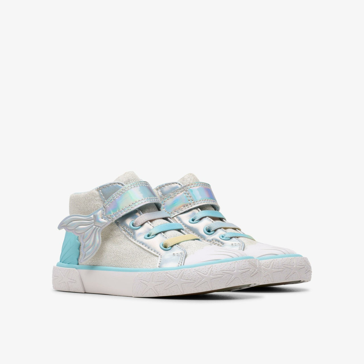 Foxing Wish Hi Toddler Silver Fabric Clarks Kids