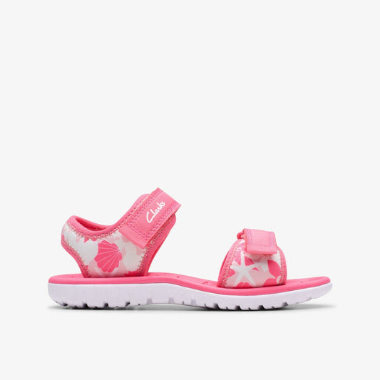 SurfingTide Kid Pink Multicolour Clarks Kids