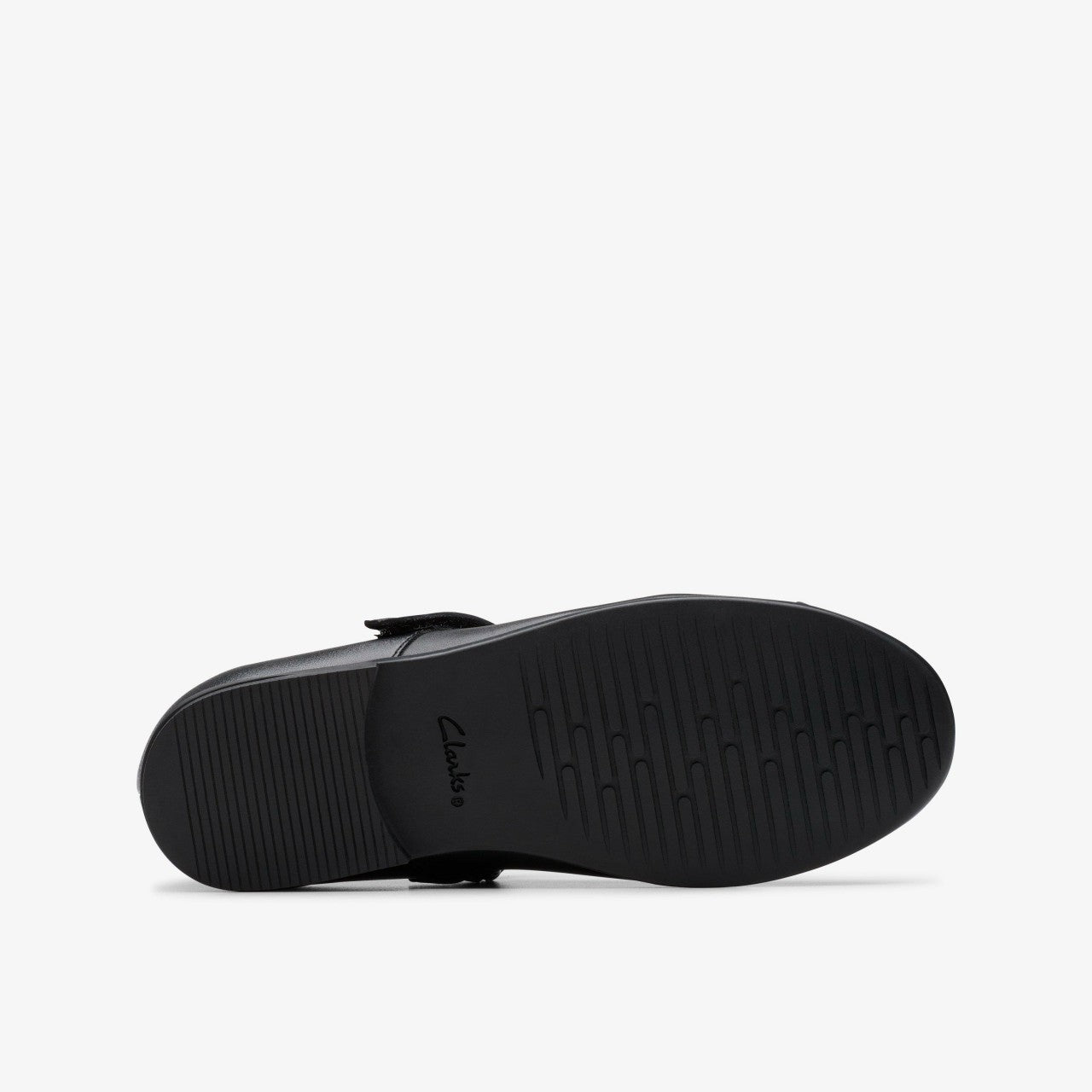 Finja Gem Older Black Leather Clarks Kids
