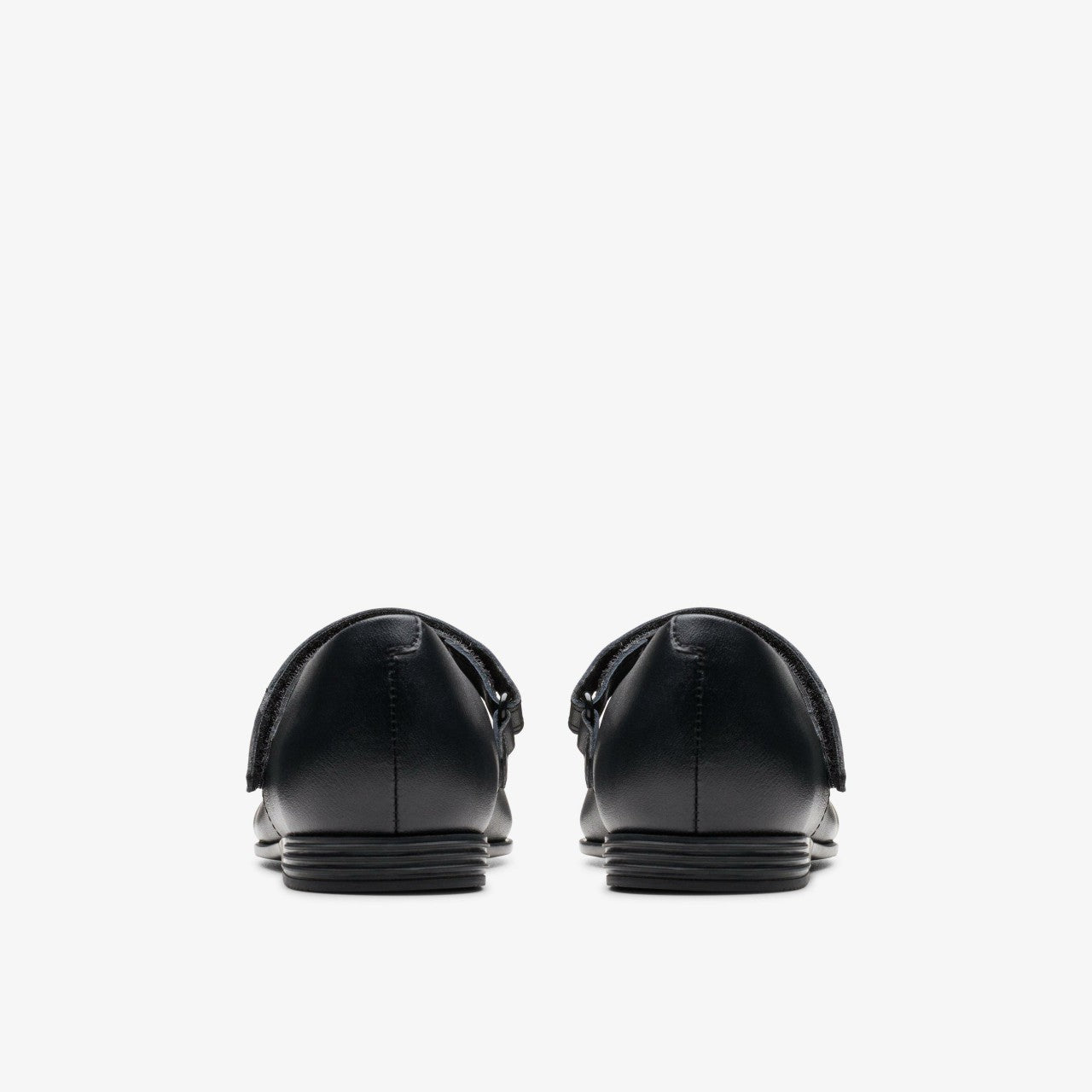 Finja Gem Older Black Leather Clarks Kids