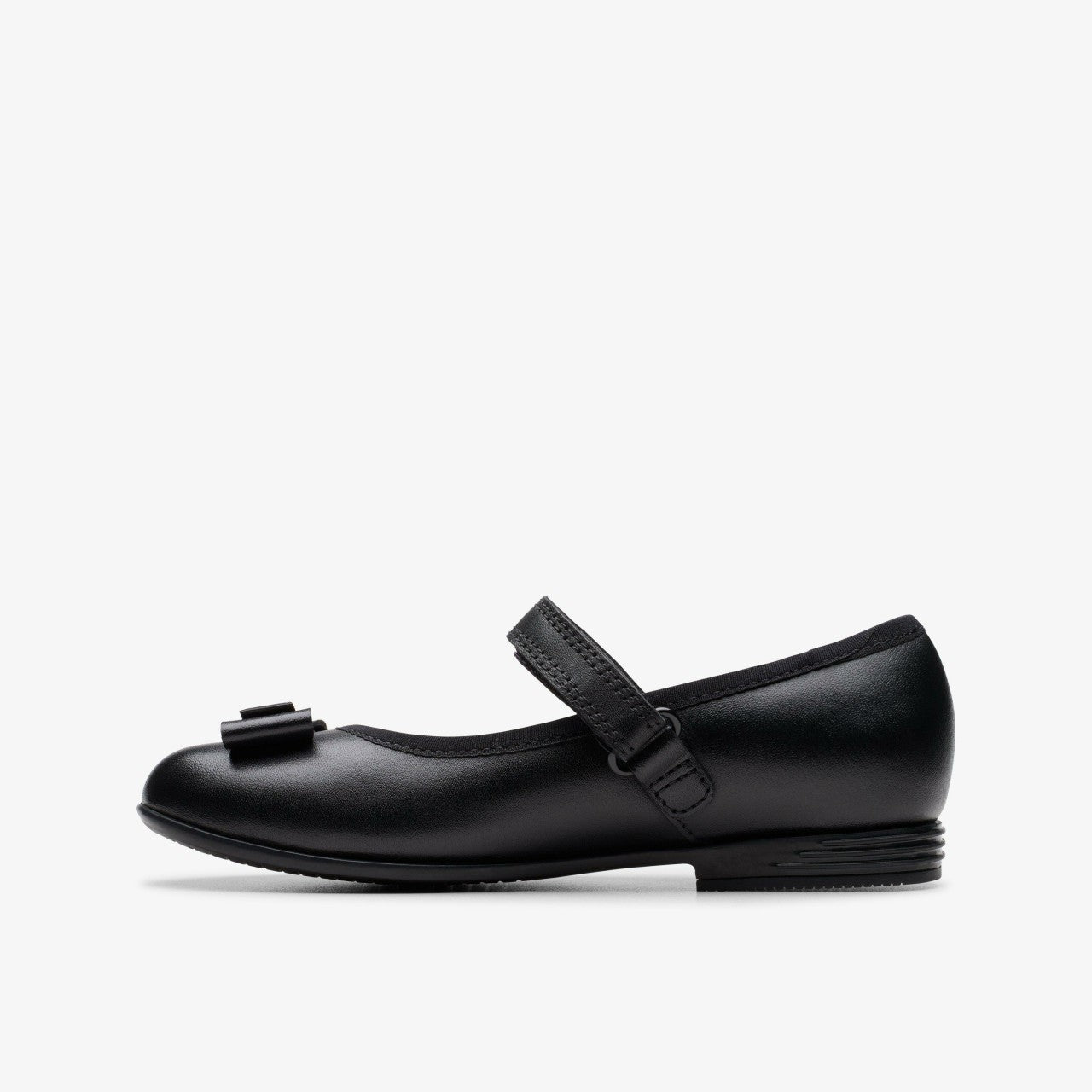 Finja Tap Kid Black Leather Clarks Kids