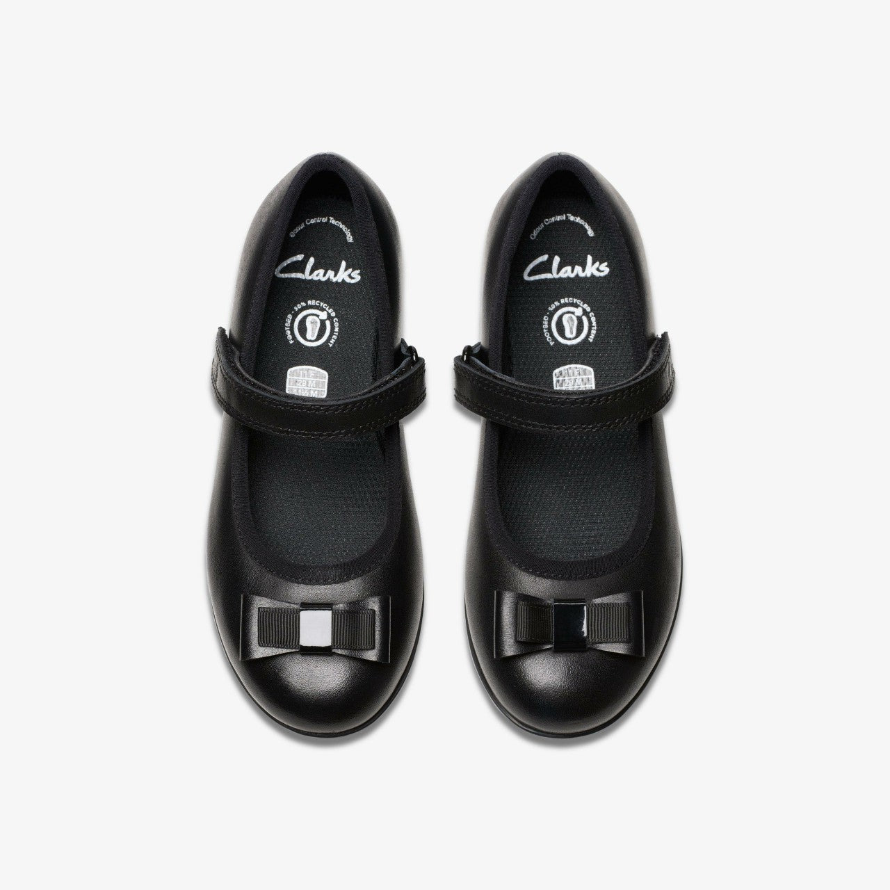 Finja Tap Kid Black Leather Clarks Kids
