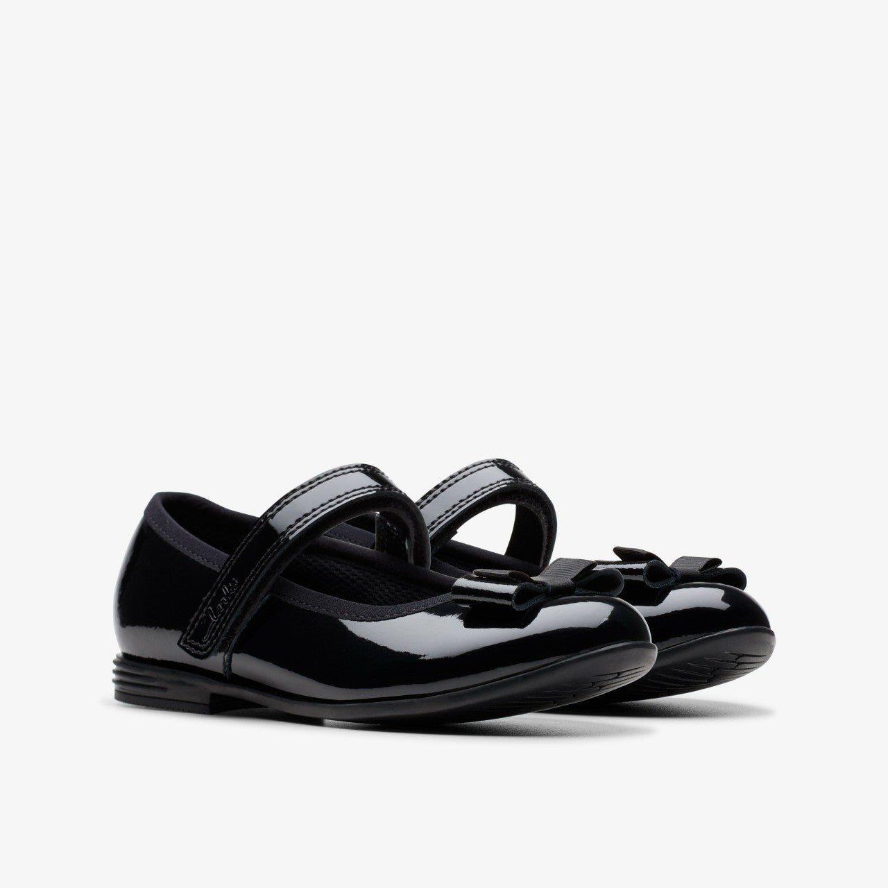 Finja Tap Kid Black Patent Clarks Kids