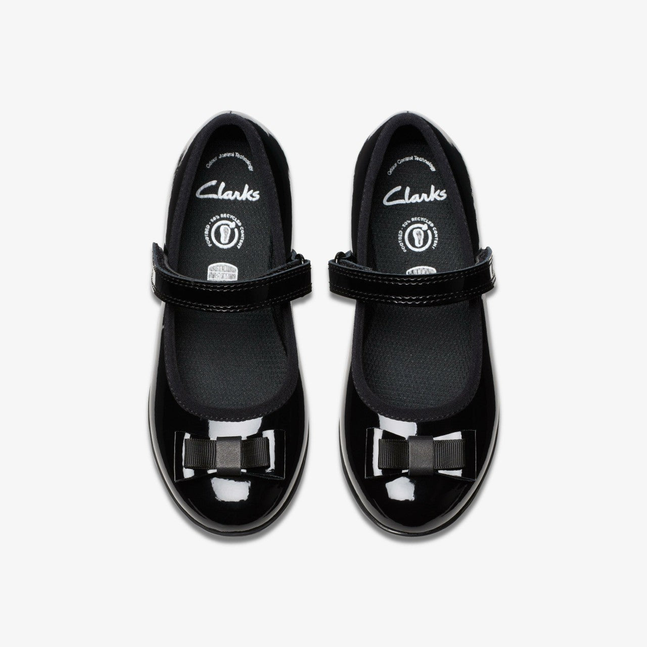 Finja Tap Kid Black Patent Clarks Kids