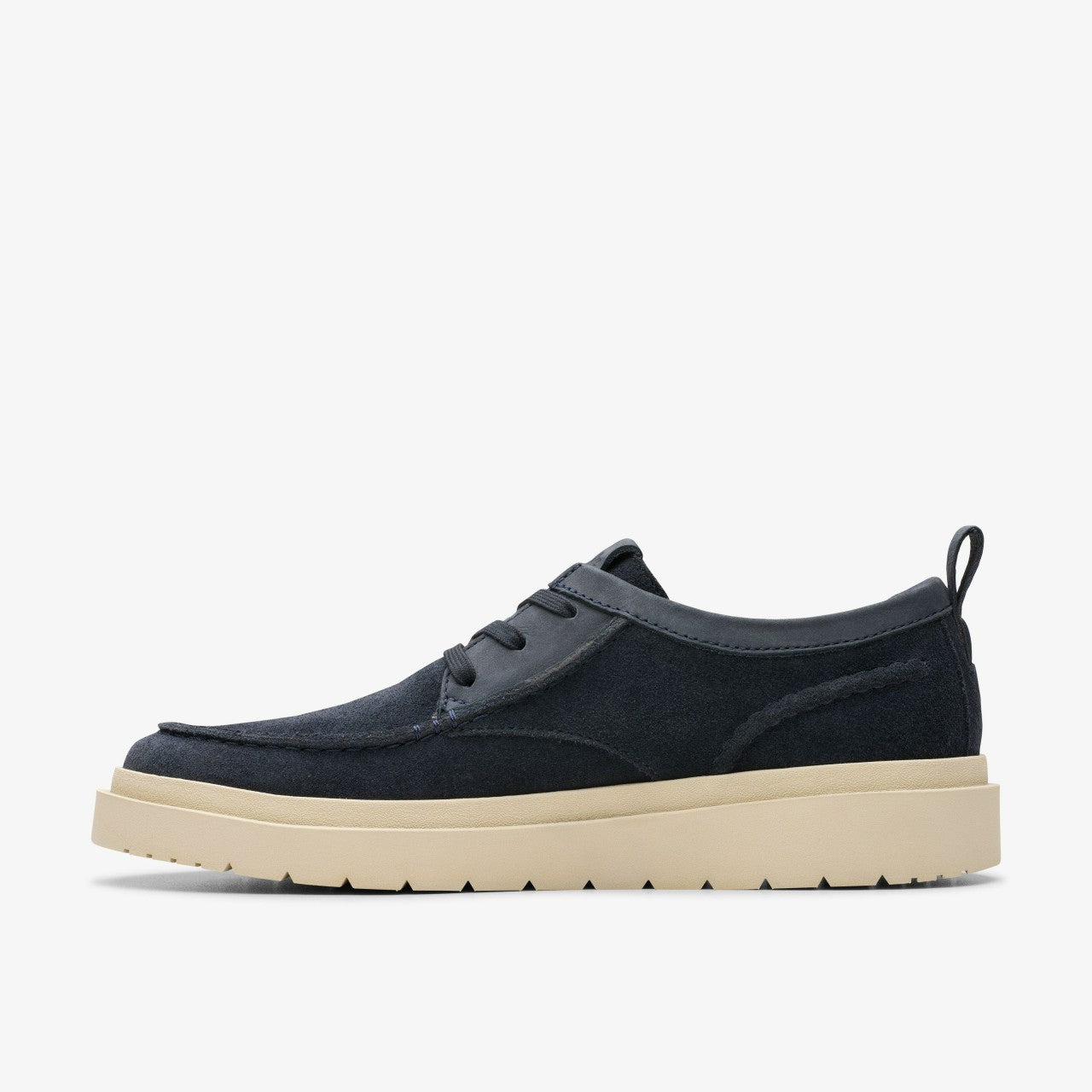 Polden Moc Navy Suede Clarks Men