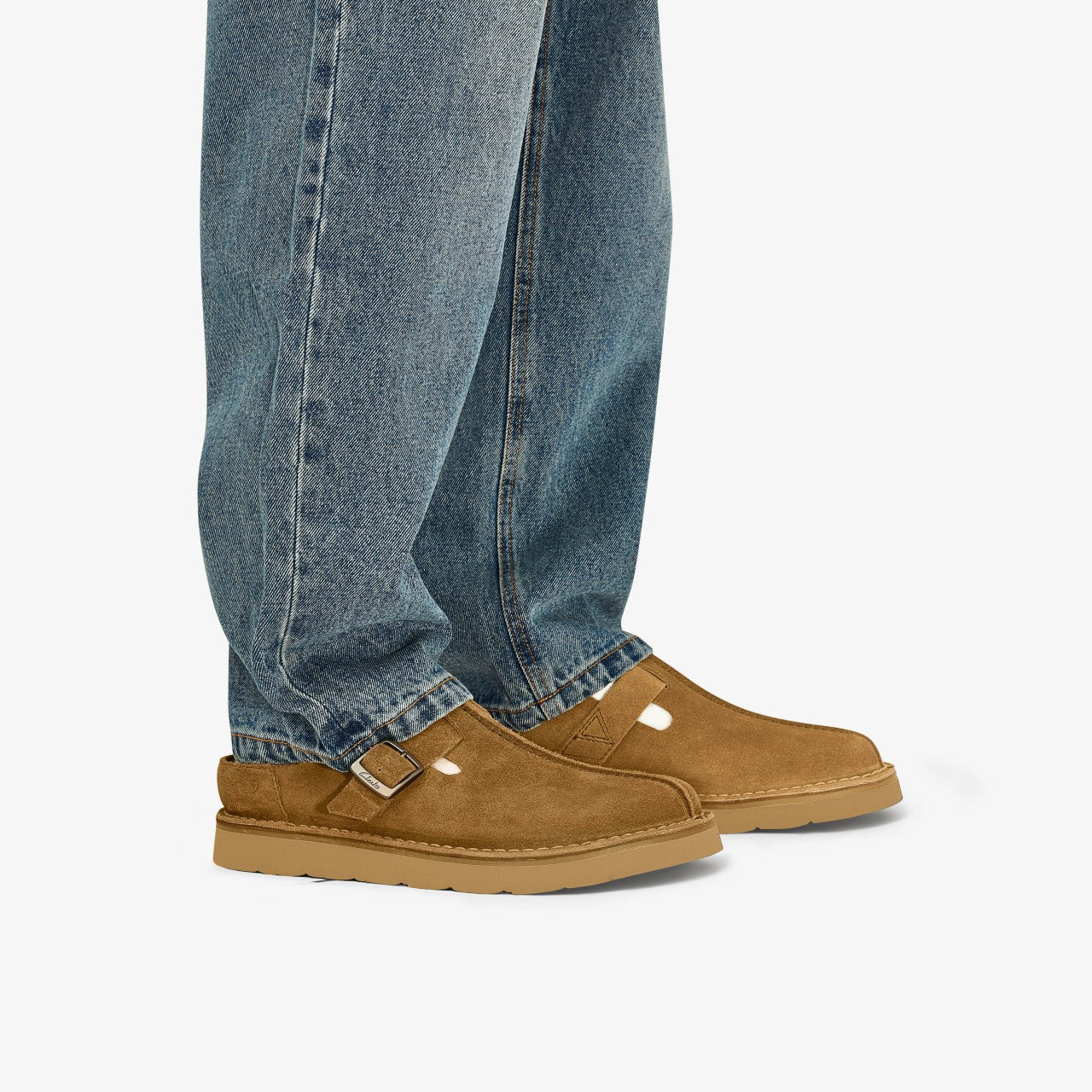 Solsbury Mule Cola Suede Clarks Men