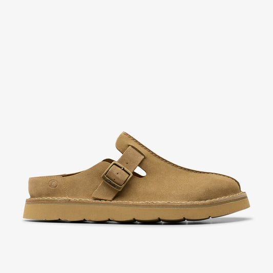 Solsbury Mule Dark Sand Suede Clarks Men