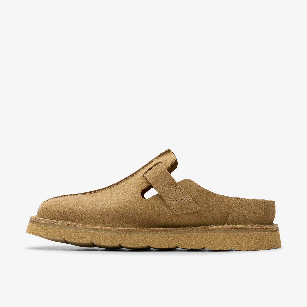 Solsbury Mule Dark Sand Suede Clarks Men