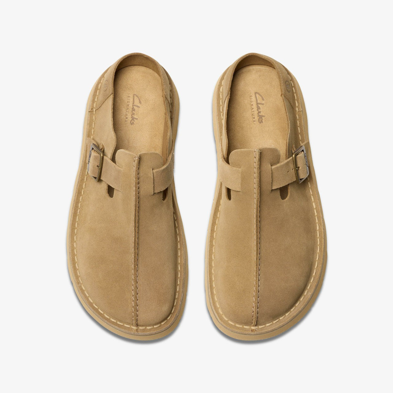 Solsbury Mule Dark Sand Suede Clarks Men