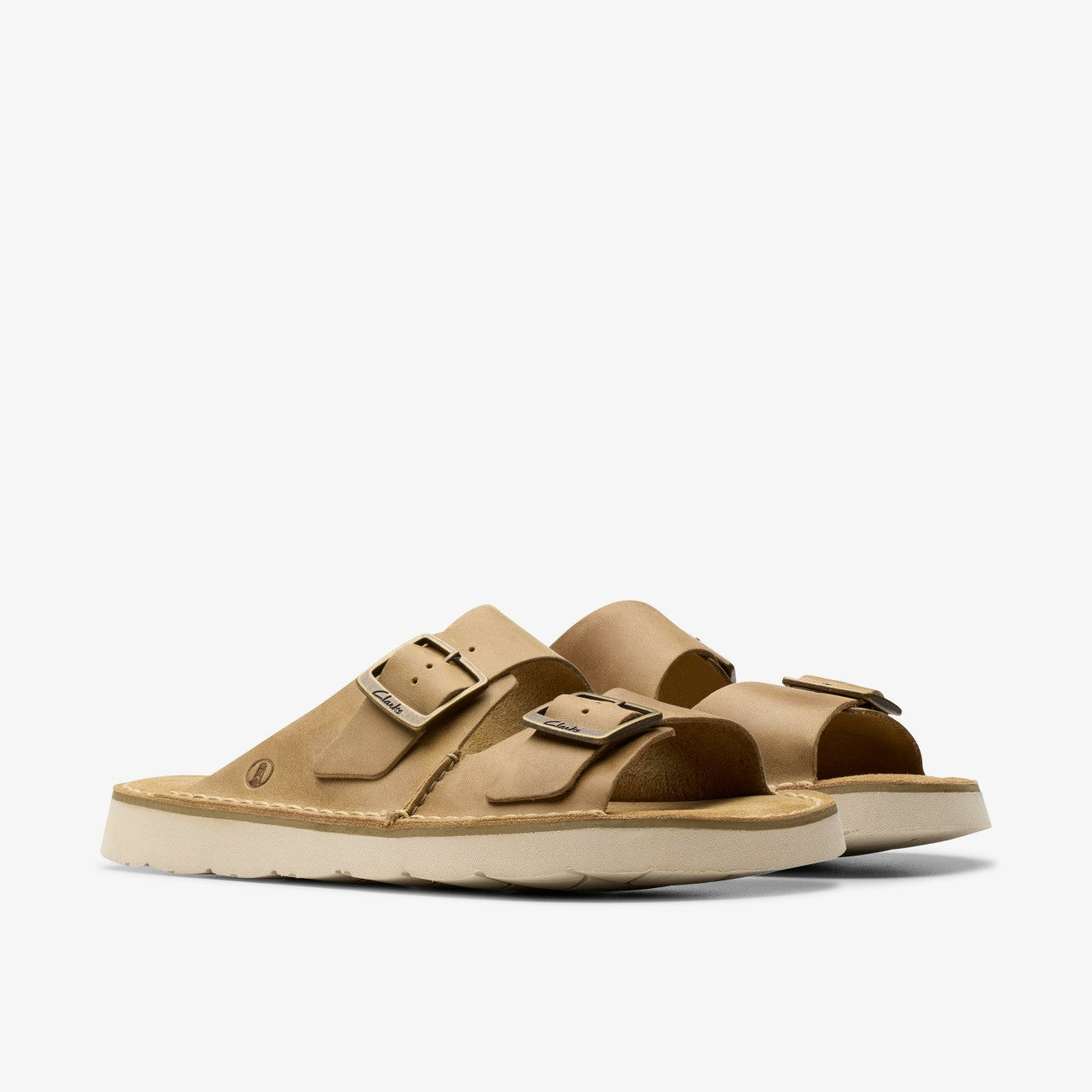 Solsbury Strap Dark Sand Leather Clarks Men