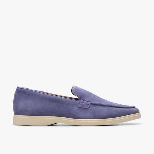 Torford Easy Dusk Blue Suede Clarks Men