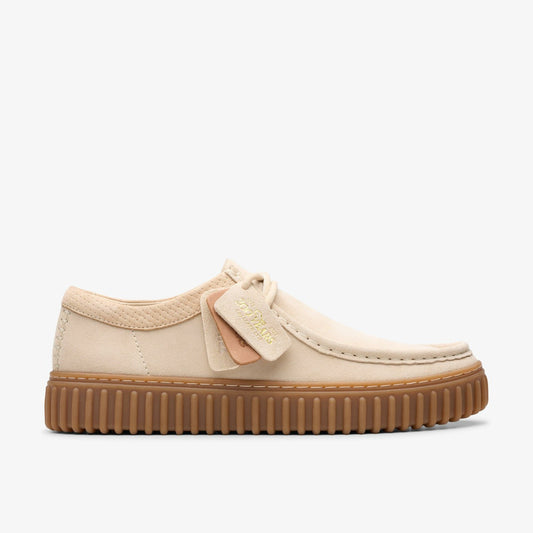 Torhill Lo Ecru Suede Clarks Men