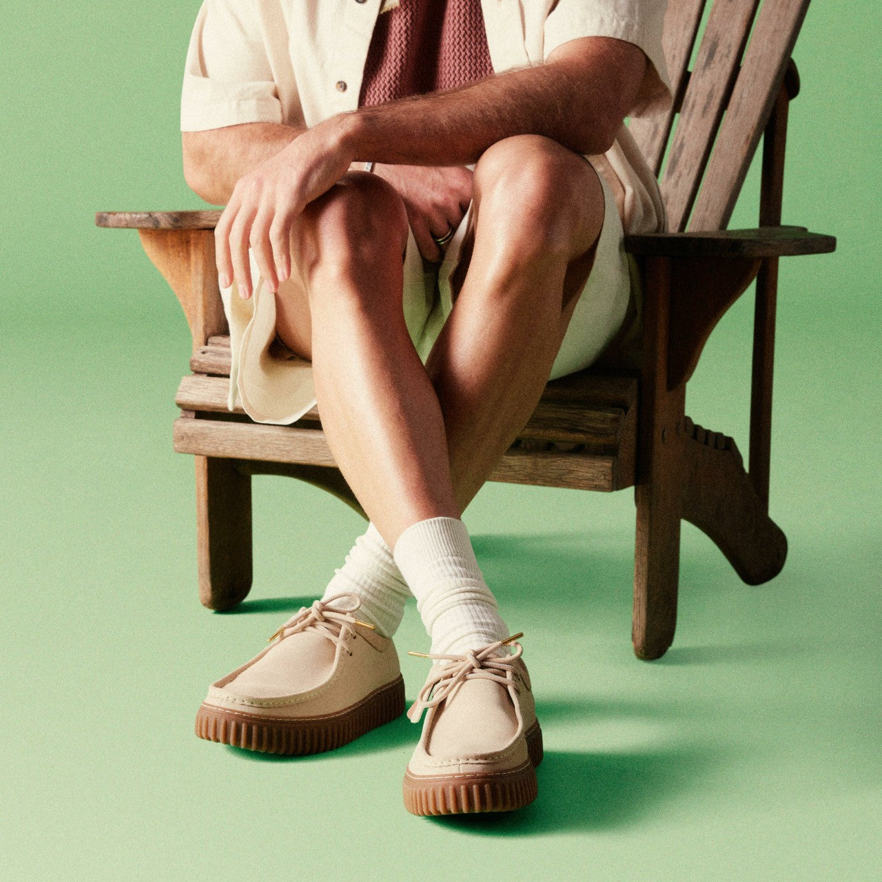 Torhill Lo Ecru Suede Clarks Men
