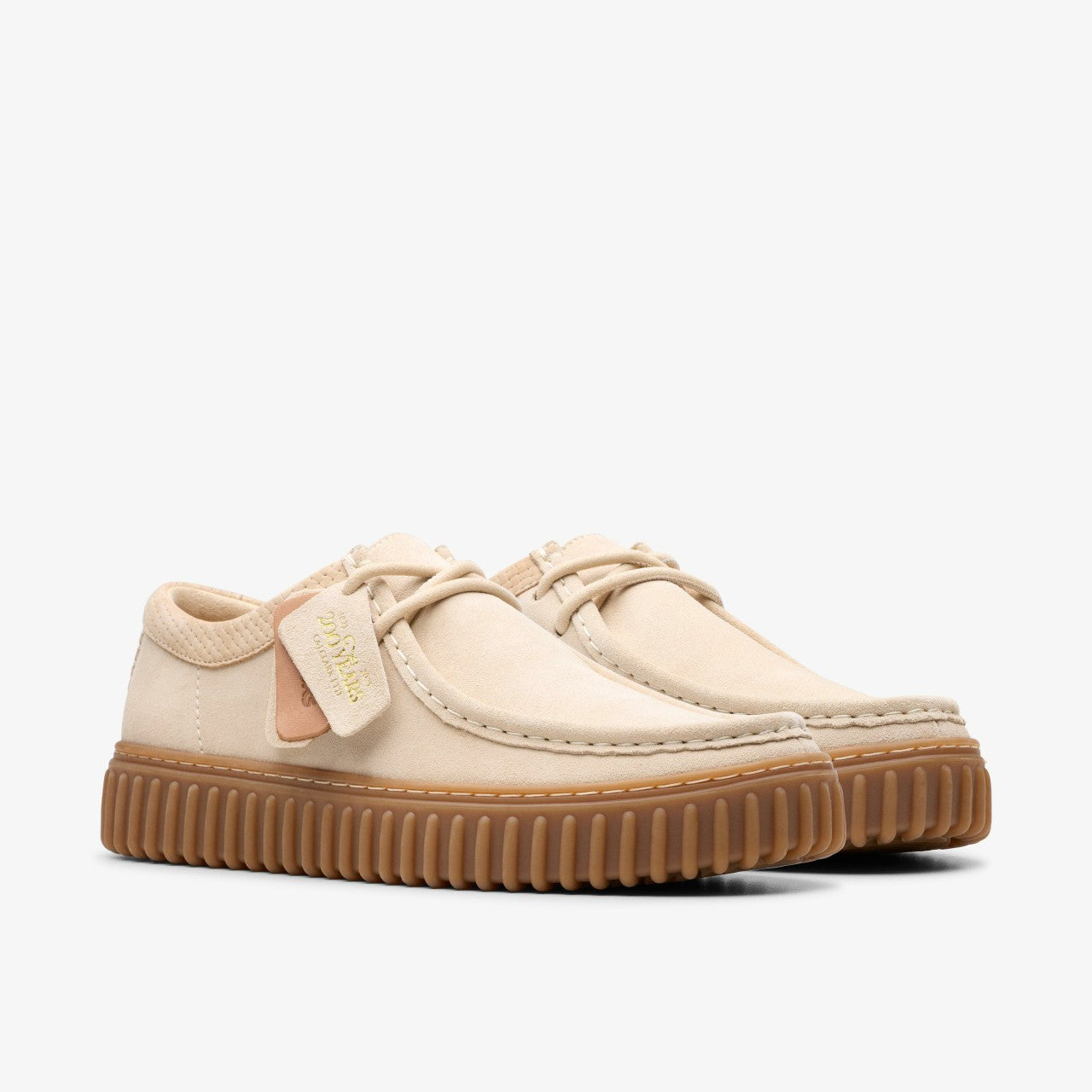 Torhill Lo Ecru Suede Clarks Men