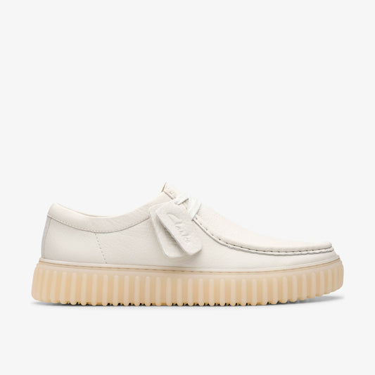Torhill Lo White Leather Clarks Men
