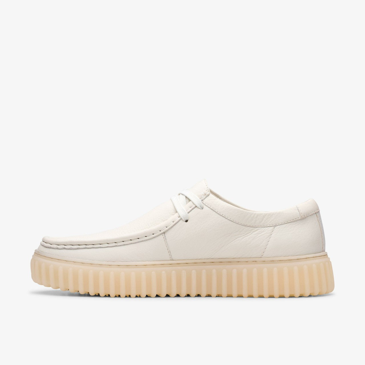 Torhill Lo White Leather Clarks Men