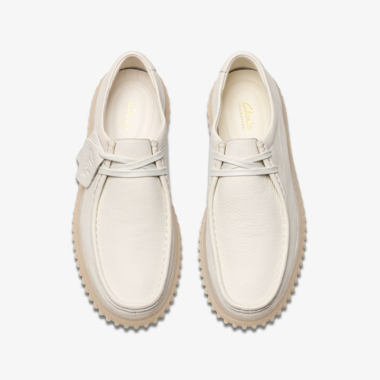 Torhill Lo White Leather Clarks Men